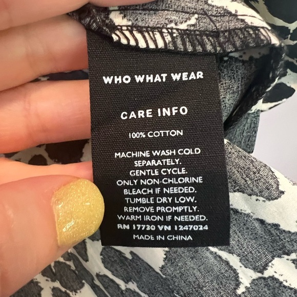 Who What Wear Animal Print Tiered Puff Sleeve Dress Size S - Picture 6 of 6